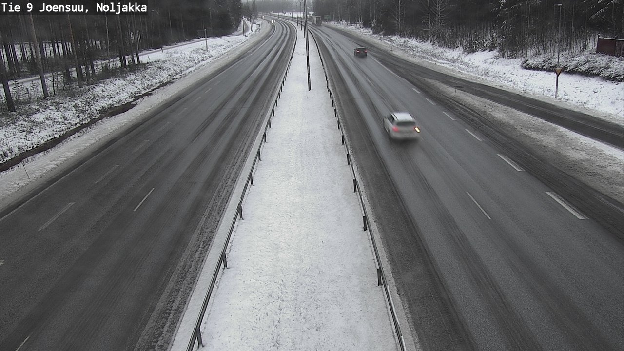 Weather Camera Image Väg 9 Joensuu, Noljakka, Joensuu, Pohjois-Karjala