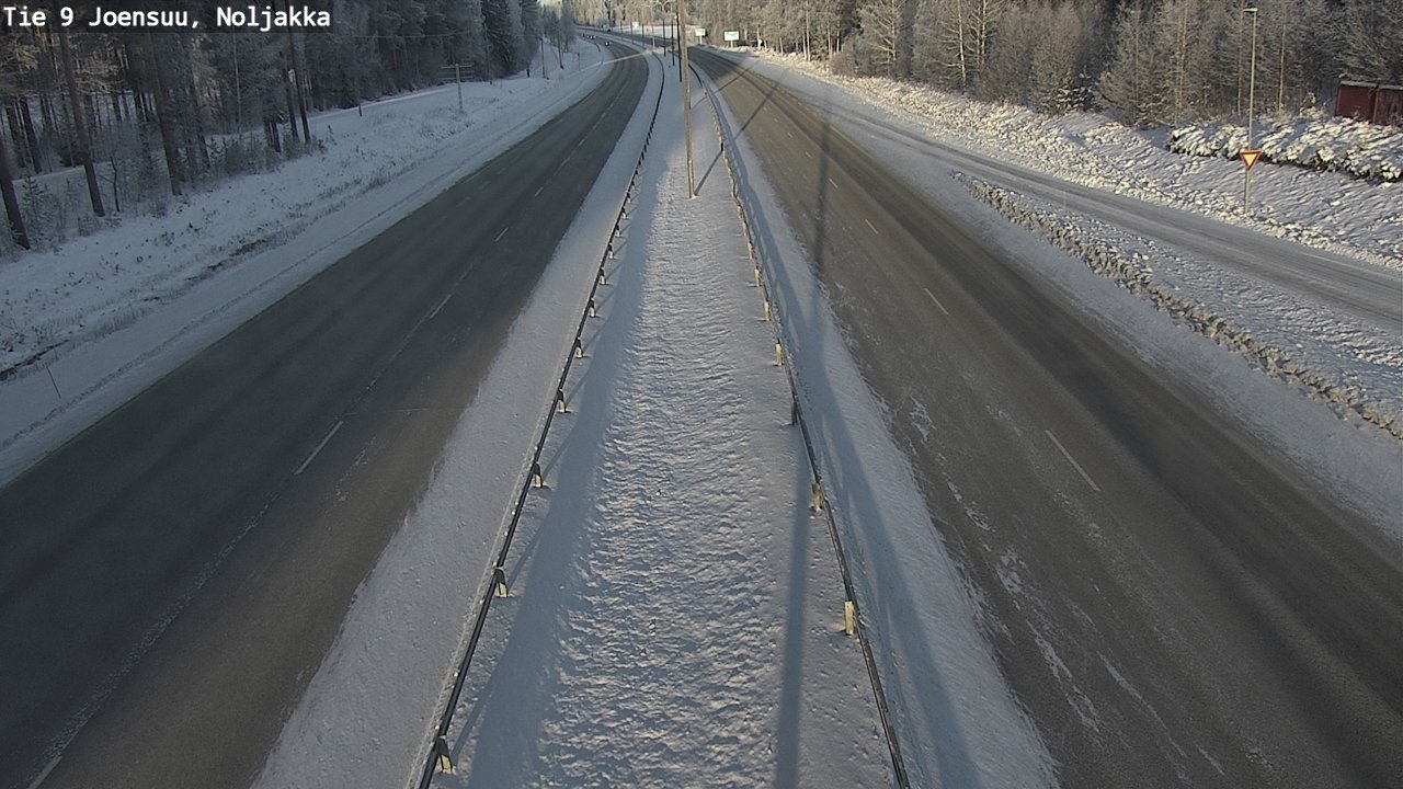 Weather Camera Image Väg 9 Joensuu, Noljakka, Joensuu, Pohjois-Karjala