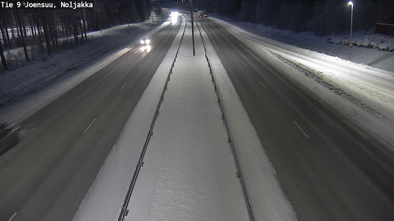 Weather Camera Image Väg 9 Joensuu, Noljakka, Joensuu, Pohjois-Karjala