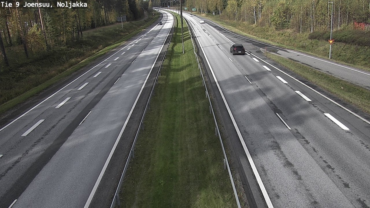 Weather Camera Image Väg 9 Joensuu, Noljakka, Joensuu, Pohjois-Karjala