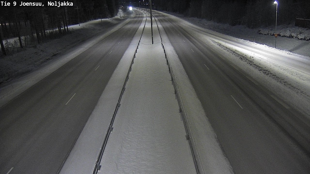 Weather Camera Image Väg 9 Joensuu, Noljakka, Joensuu, Pohjois-Karjala