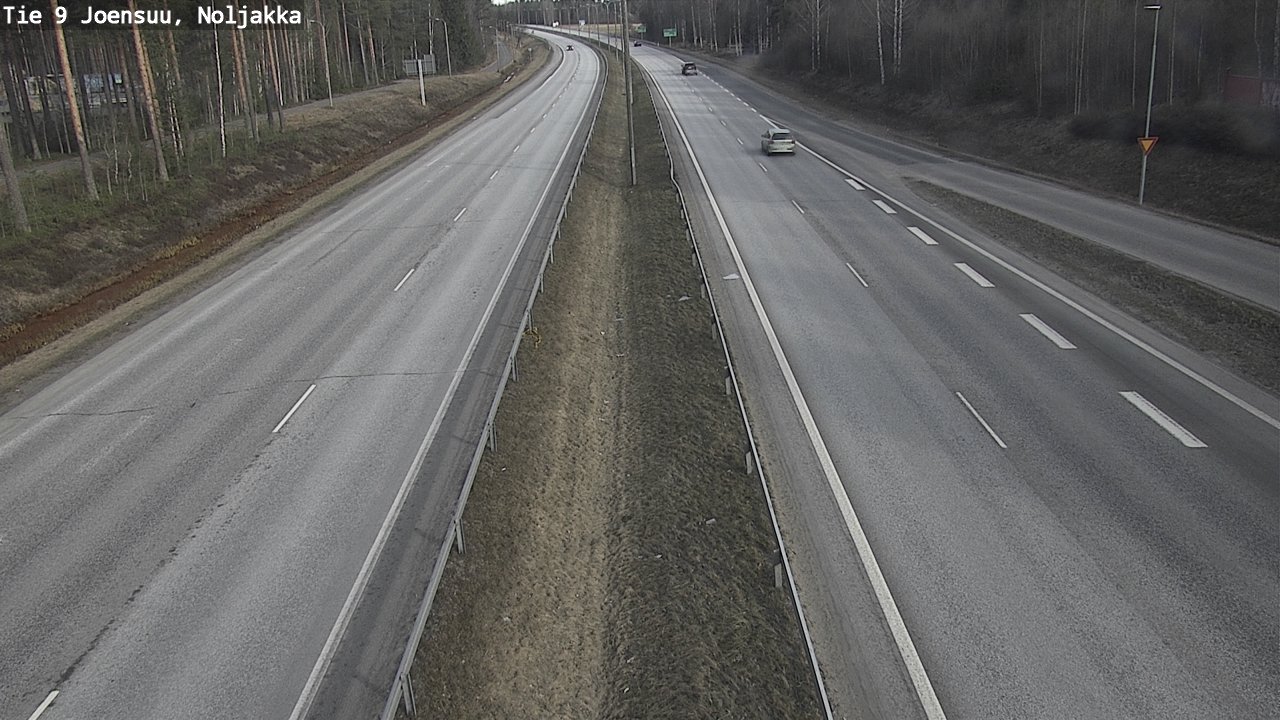 Weather Camera Image Väg 9 Joensuu, Noljakka, Joensuu, Pohjois-Karjala