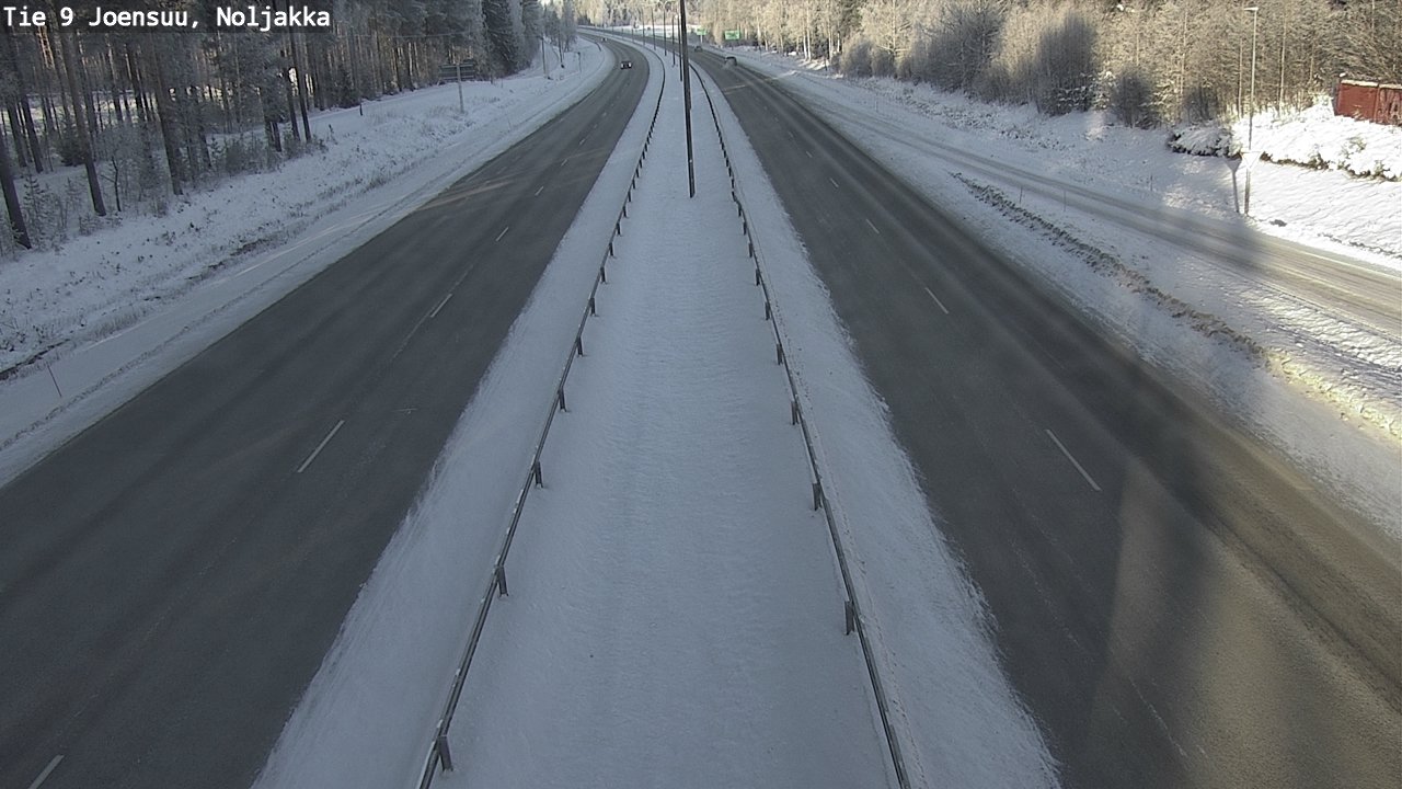 Weather Camera Image Väg 9 Joensuu, Noljakka, Joensuu, Pohjois-Karjala