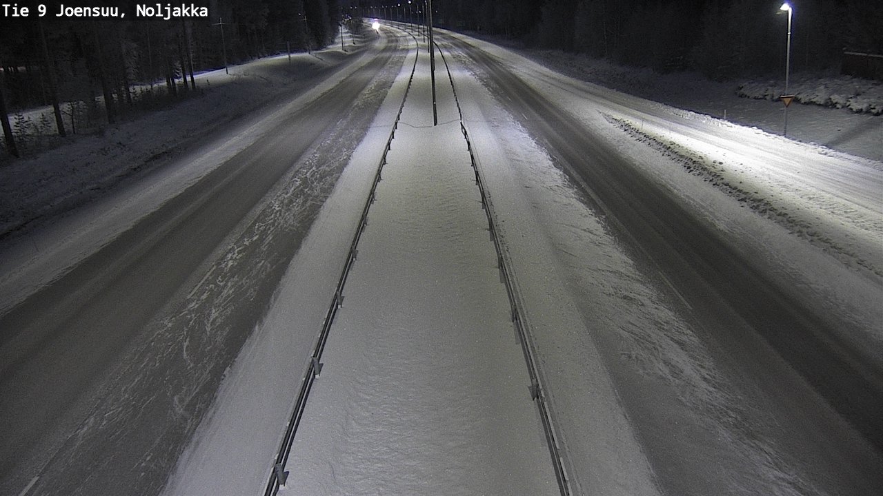 Weather Camera Image Väg 9 Joensuu, Noljakka, Joensuu, Pohjois-Karjala