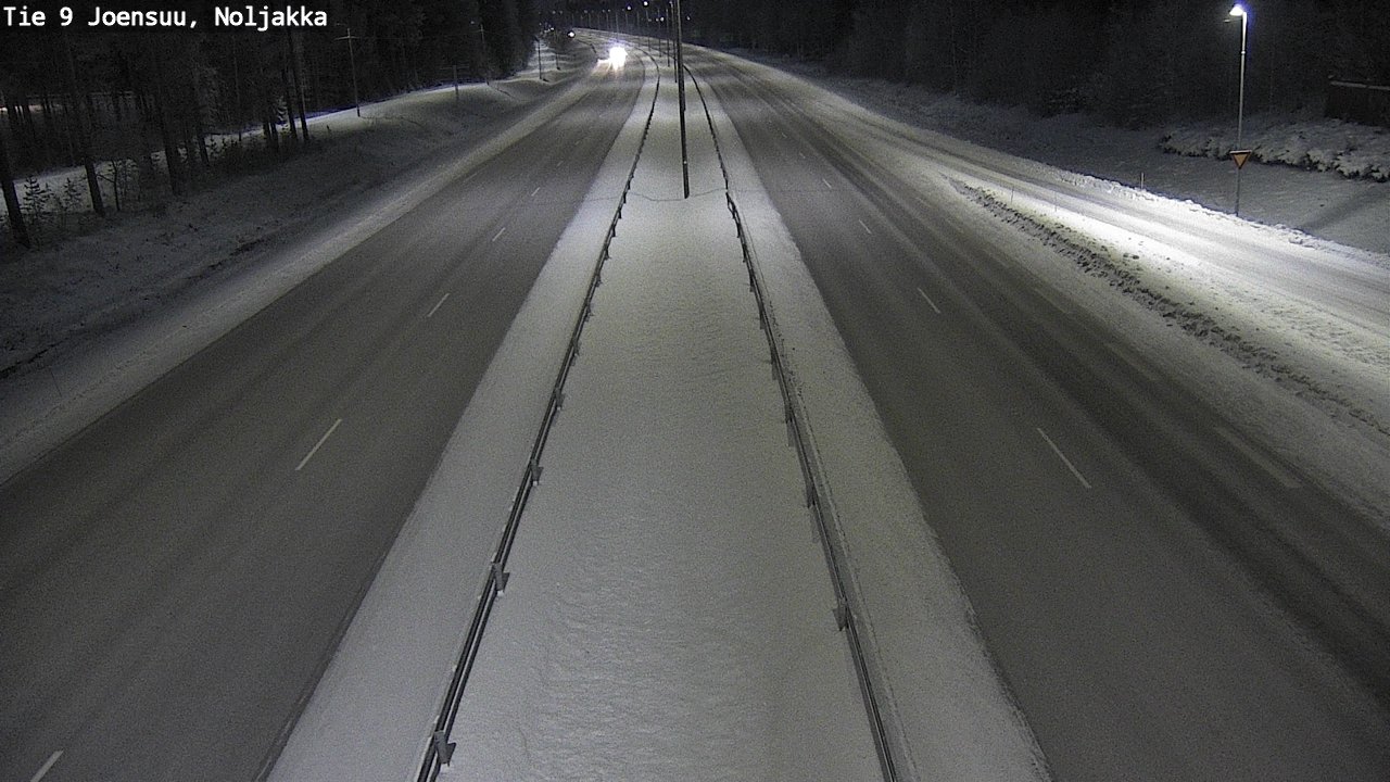 Weather Camera Image Väg 9 Joensuu, Noljakka, Joensuu, Pohjois-Karjala