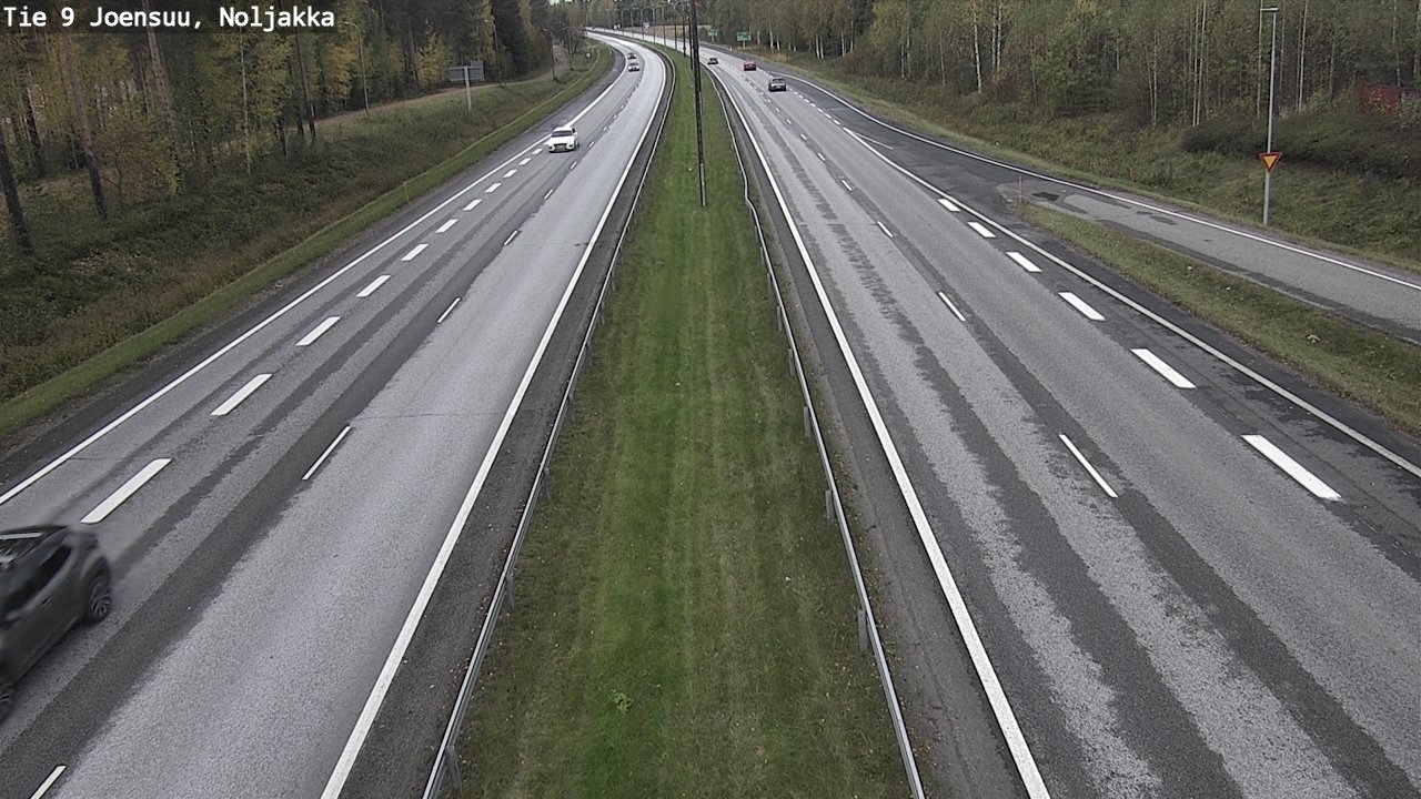Weather Camera Image Väg 9 Joensuu, Noljakka, Joensuu, Pohjois-Karjala