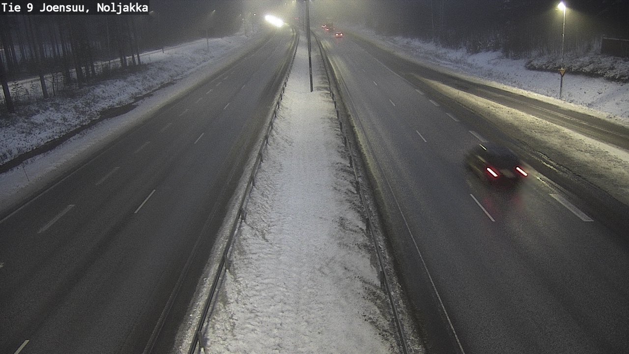 Weather Camera Image Väg 9 Joensuu, Noljakka, Joensuu, Pohjois-Karjala