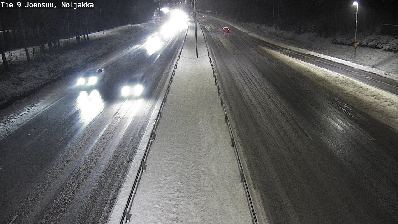 Weather Camera Image Väg 9 Joensuu, Noljakka, Joensuu, Pohjois-Karjala