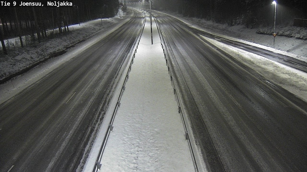 Weather Camera Image Väg 9 Joensuu, Noljakka, Joensuu, Pohjois-Karjala