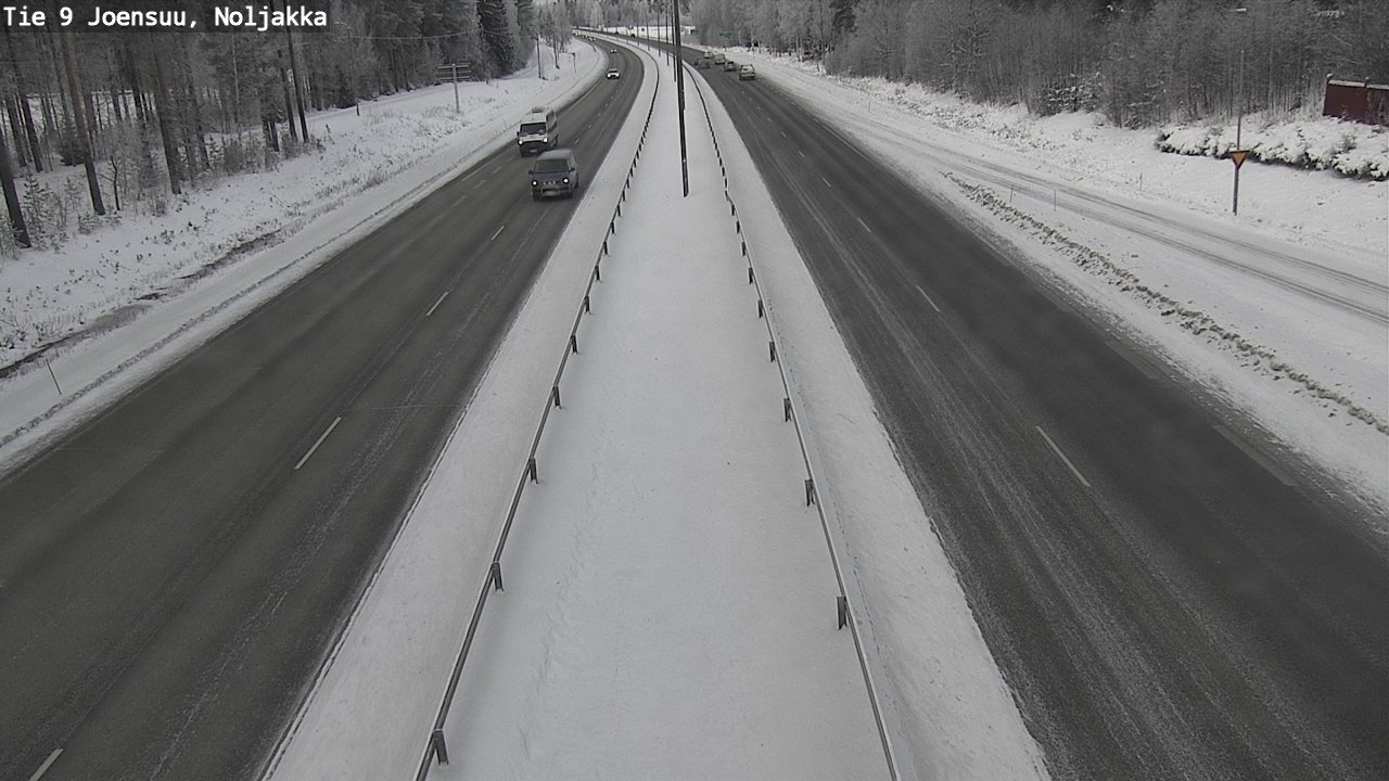 Weather Camera Image Road 9 Joensuu, Noljakka, Joensuu, Pohjois-Karjala