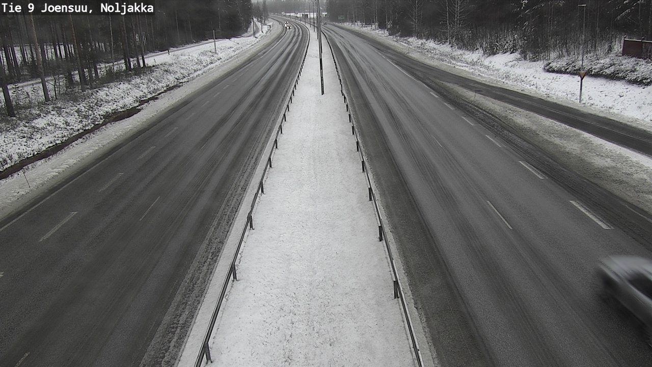 Weather Camera Image Väg 9 Joensuu, Noljakka, Joensuu, Pohjois-Karjala