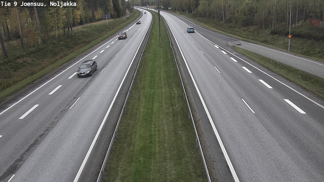 Weather Camera Image Väg 9 Joensuu, Noljakka, Joensuu, Pohjois-Karjala