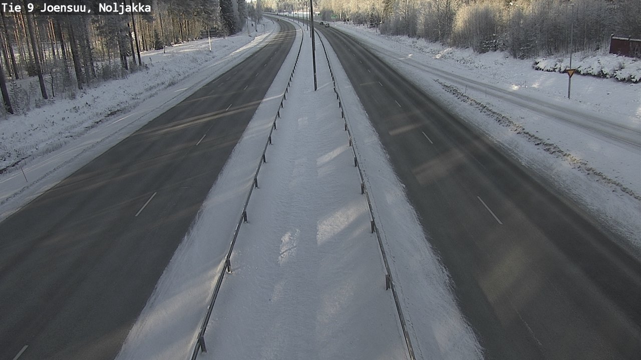 Weather Camera Image Väg 9 Joensuu, Noljakka, Joensuu, Pohjois-Karjala