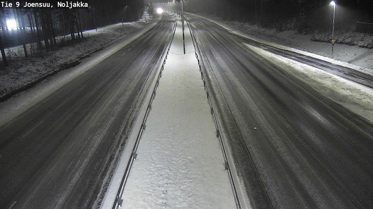 Weather Camera Image Väg 9 Joensuu, Noljakka, Joensuu, Pohjois-Karjala