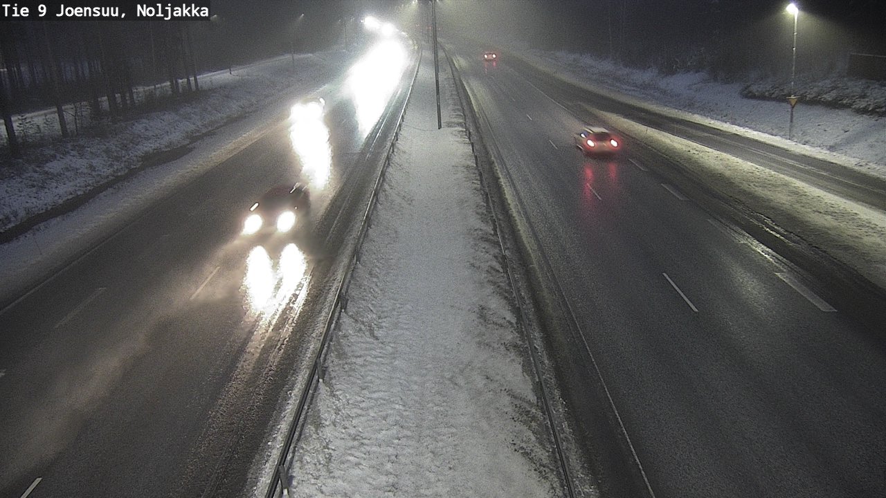 Weather Camera Image Väg 9 Joensuu, Noljakka, Joensuu, Pohjois-Karjala