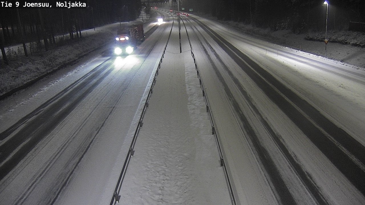 Weather Camera Image Väg 9 Joensuu, Noljakka, Joensuu, Pohjois-Karjala