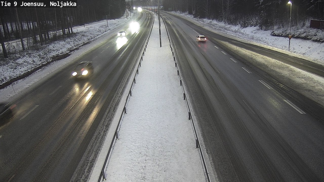 Weather Camera Image Väg 9 Joensuu, Noljakka, Joensuu, Pohjois-Karjala