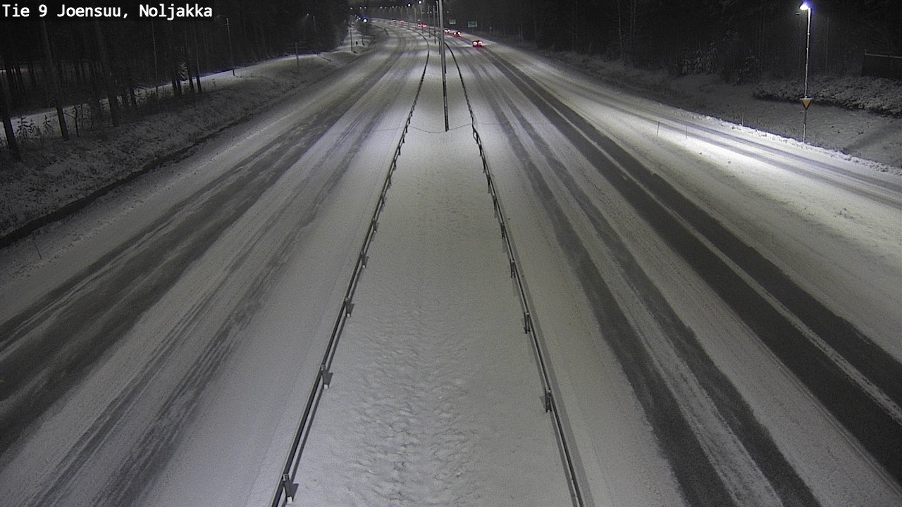 Weather Camera Image Väg 9 Joensuu, Noljakka, Joensuu, Pohjois-Karjala