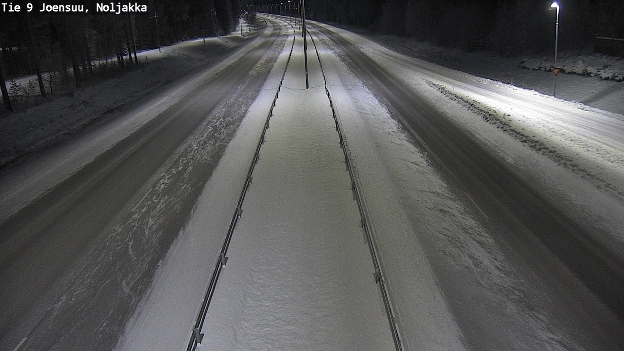 Weather Camera Image Väg 9 Joensuu, Noljakka, Joensuu, Pohjois-Karjala