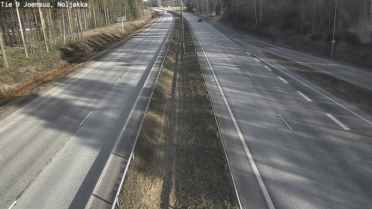Weather Camera Image Väg 9 Joensuu, Noljakka, Joensuu, Pohjois-Karjala