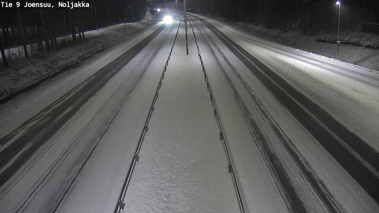 Weather Camera Image Väg 9 Joensuu, Noljakka, Joensuu, Pohjois-Karjala