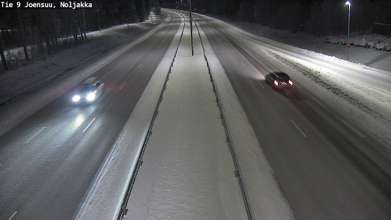 Weather Camera Image Väg 9 Joensuu, Noljakka, Joensuu, Pohjois-Karjala