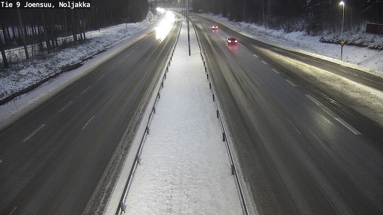 Weather Camera Image Väg 9 Joensuu, Noljakka, Joensuu, Pohjois-Karjala