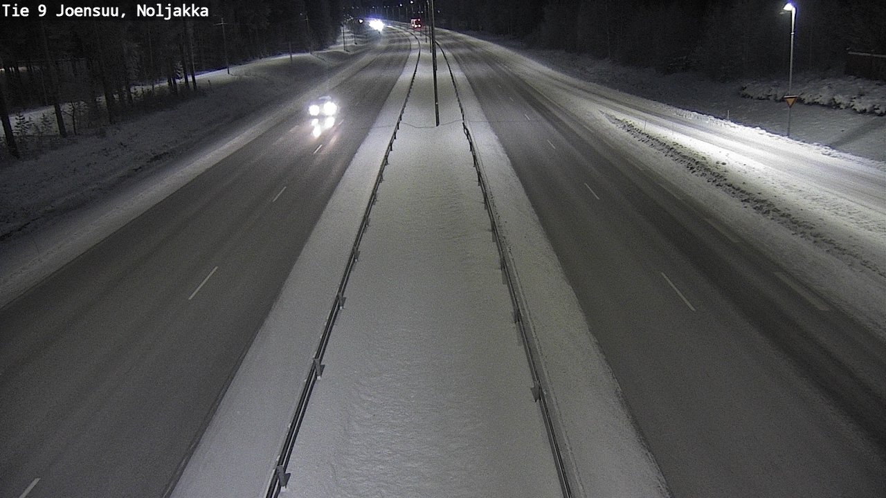 Weather Camera Image Väg 9 Joensuu, Noljakka, Joensuu, Pohjois-Karjala
