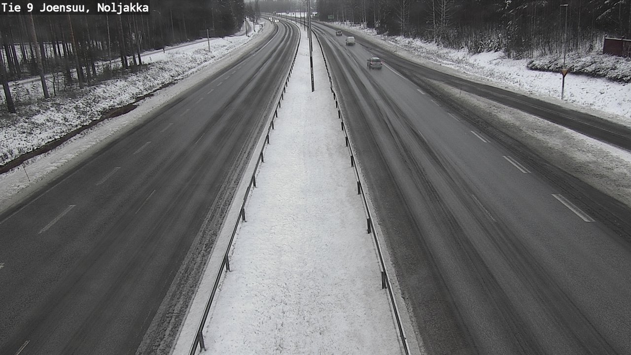 Weather Camera Image Väg 9 Joensuu, Noljakka, Joensuu, Pohjois-Karjala