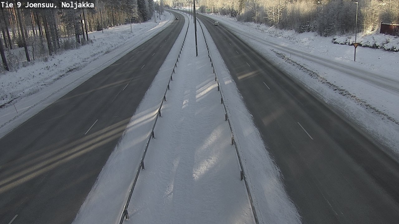 Weather Camera Image Väg 9 Joensuu, Noljakka, Joensuu, Pohjois-Karjala