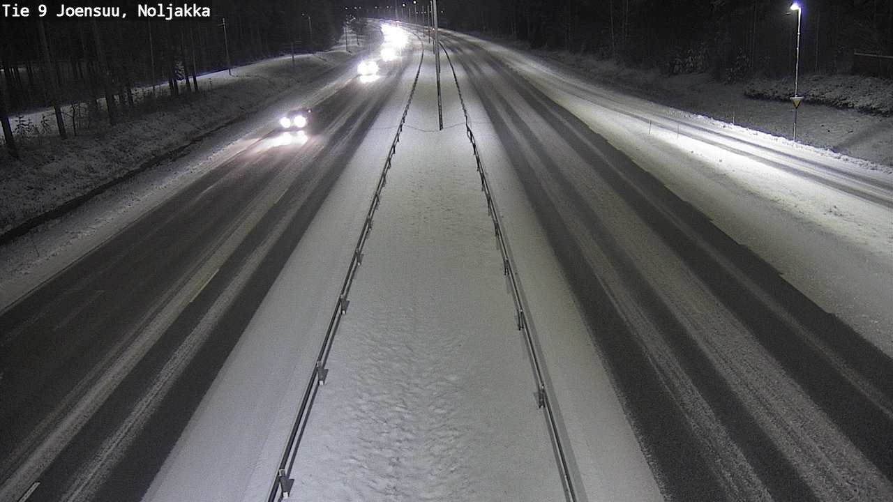 Weather Camera Image Väg 9 Joensuu, Noljakka, Joensuu, Pohjois-Karjala
