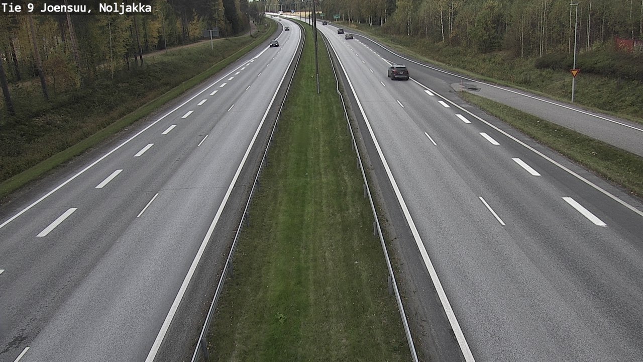 Weather Camera Image Väg 9 Joensuu, Noljakka, Joensuu, Pohjois-Karjala