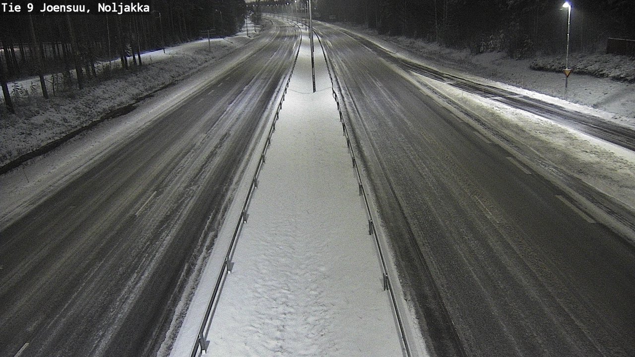Weather Camera Image Väg 9 Joensuu, Noljakka, Joensuu, Pohjois-Karjala