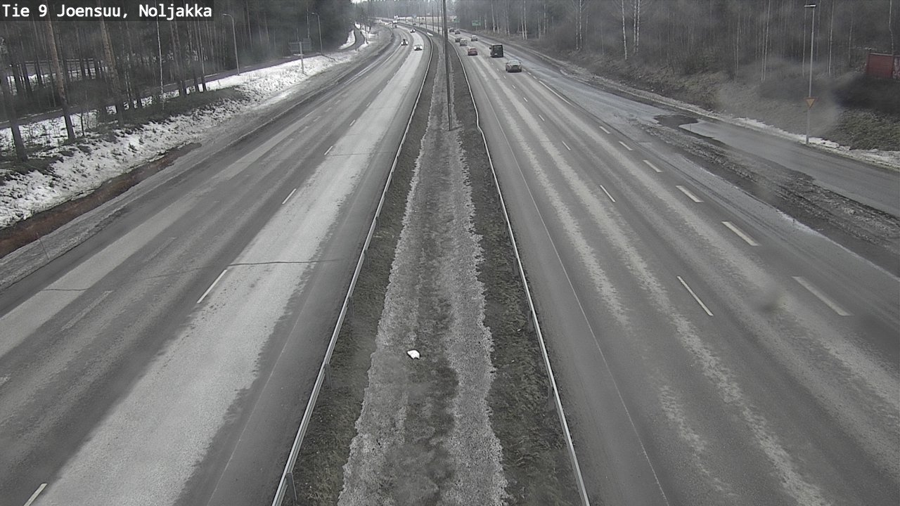 Weather Camera Image Road 9 Joensuu, Noljakka, Joensuu, Pohjois-Karjala