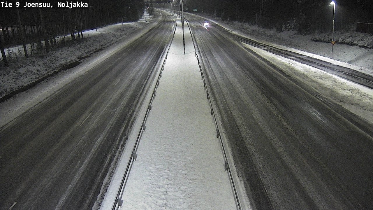 Weather Camera Image Väg 9 Joensuu, Noljakka, Joensuu, Pohjois-Karjala