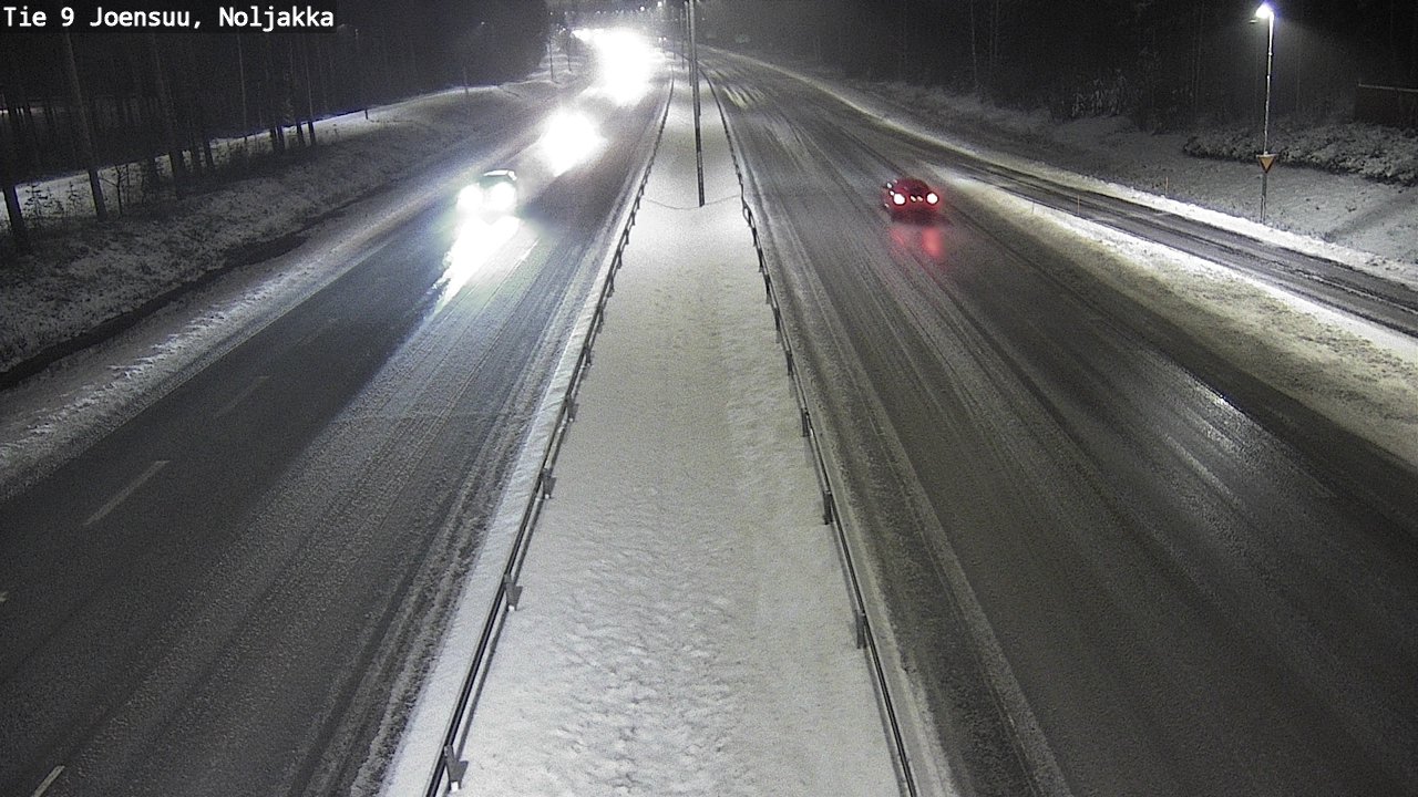 Weather Camera Image Väg 9 Joensuu, Noljakka, Joensuu, Pohjois-Karjala