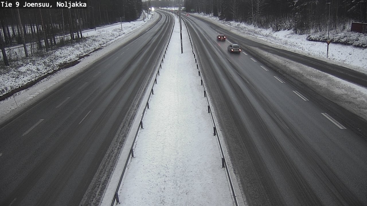 Weather Camera Image Väg 9 Joensuu, Noljakka, Joensuu, Pohjois-Karjala
