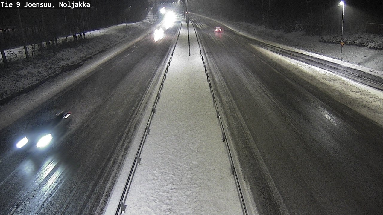 Weather Camera Image Väg 9 Joensuu, Noljakka, Joensuu, Pohjois-Karjala
