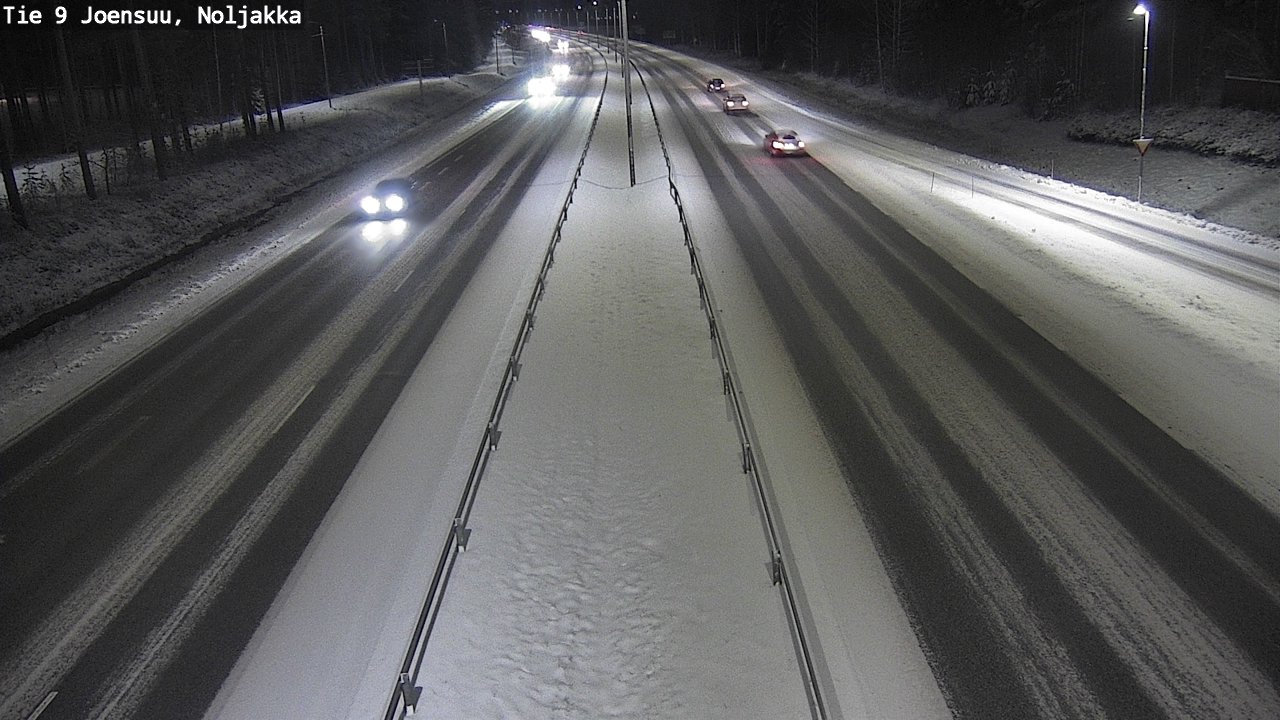 Weather Camera Image Väg 9 Joensuu, Noljakka, Joensuu, Pohjois-Karjala