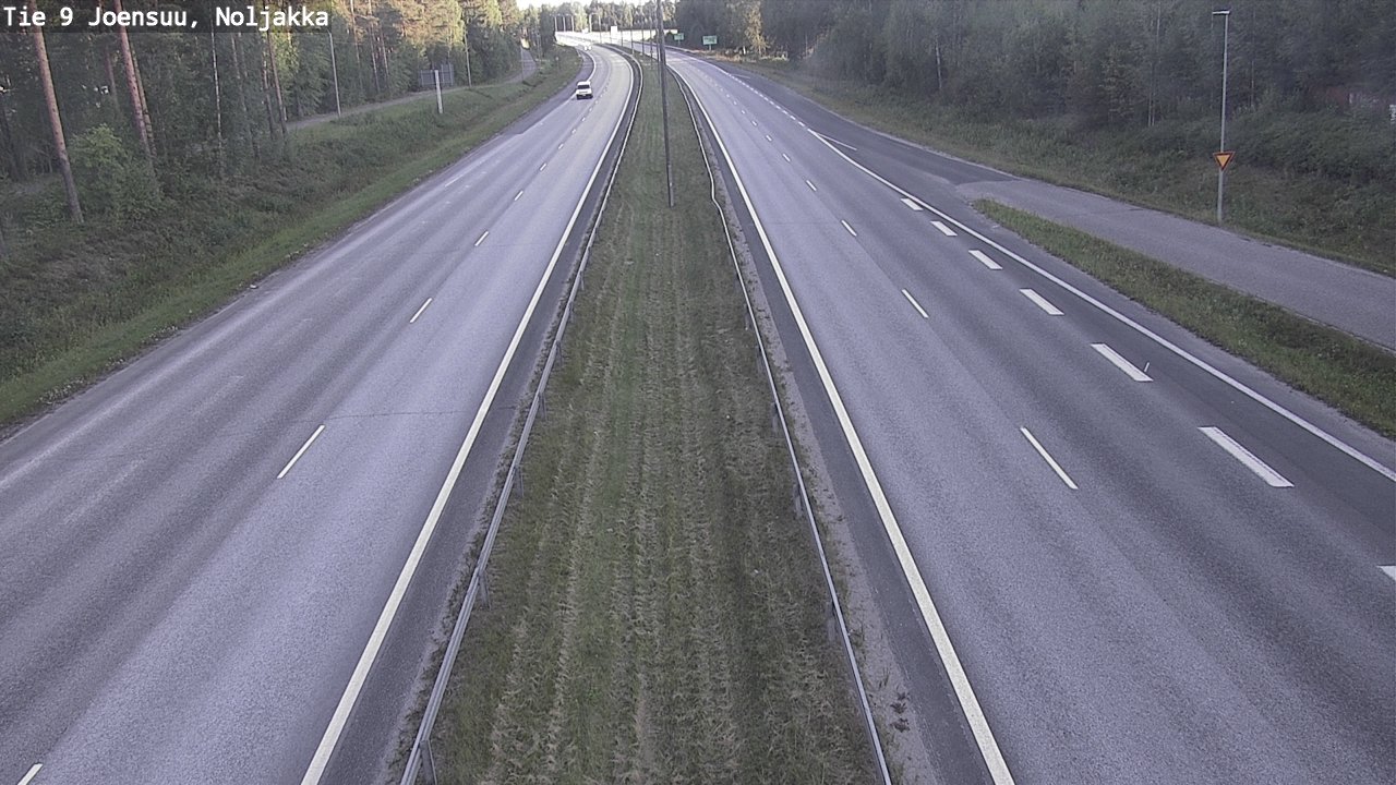Weather Camera Image Väg 9 Joensuu, Noljakka, Joensuu, Pohjois-Karjala