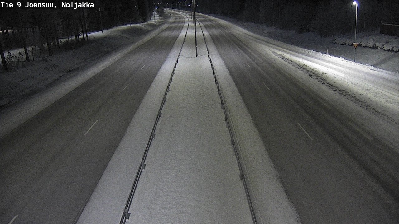 Weather Camera Image Väg 9 Joensuu, Noljakka, Joensuu, Pohjois-Karjala