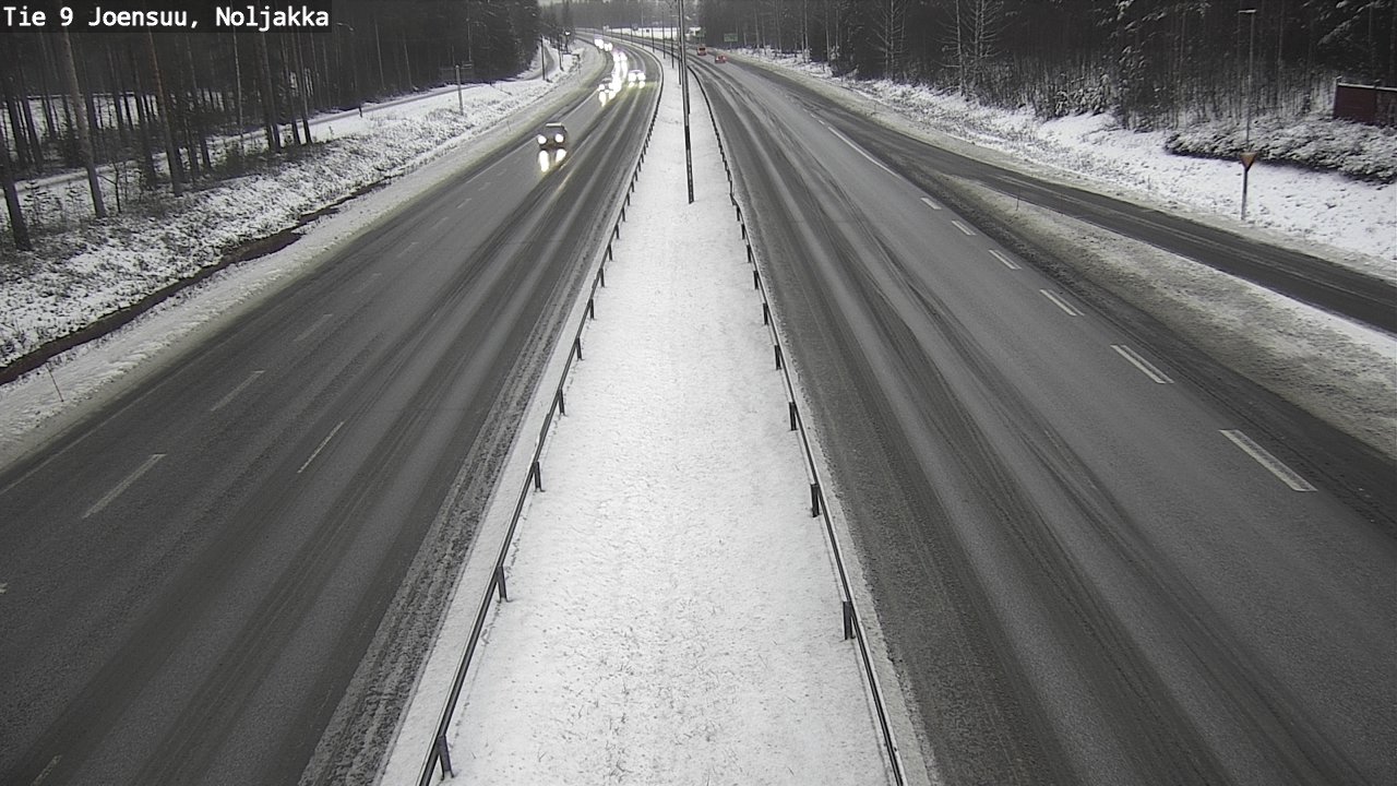Weather Camera Image Väg 9 Joensuu, Noljakka, Joensuu, Pohjois-Karjala