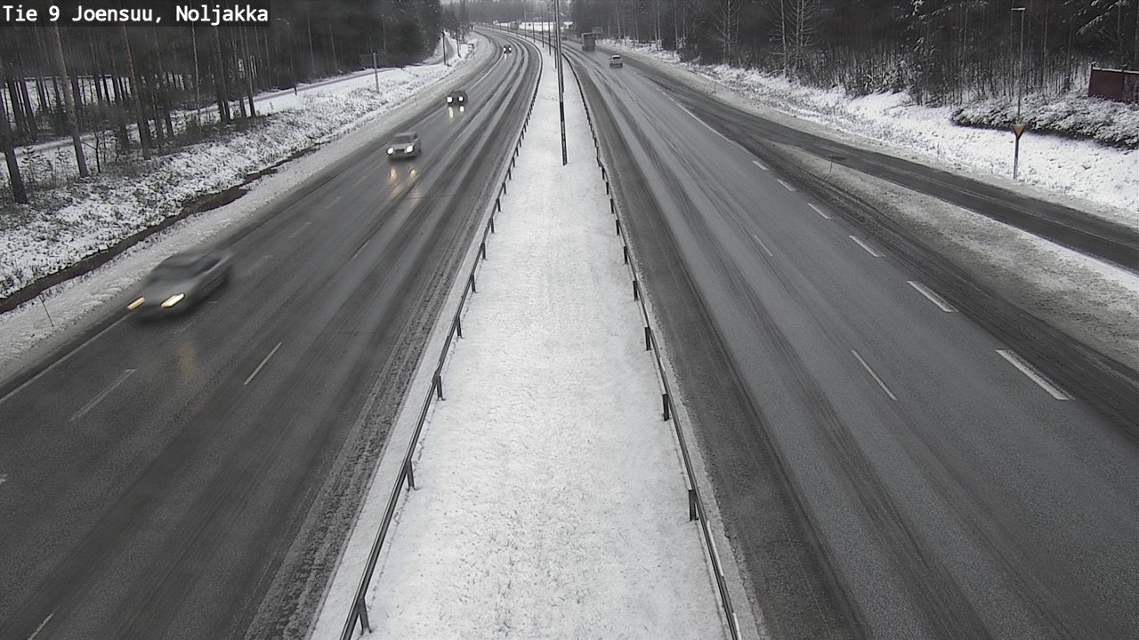 Weather Camera Image Väg 9 Joensuu, Noljakka, Joensuu, Pohjois-Karjala