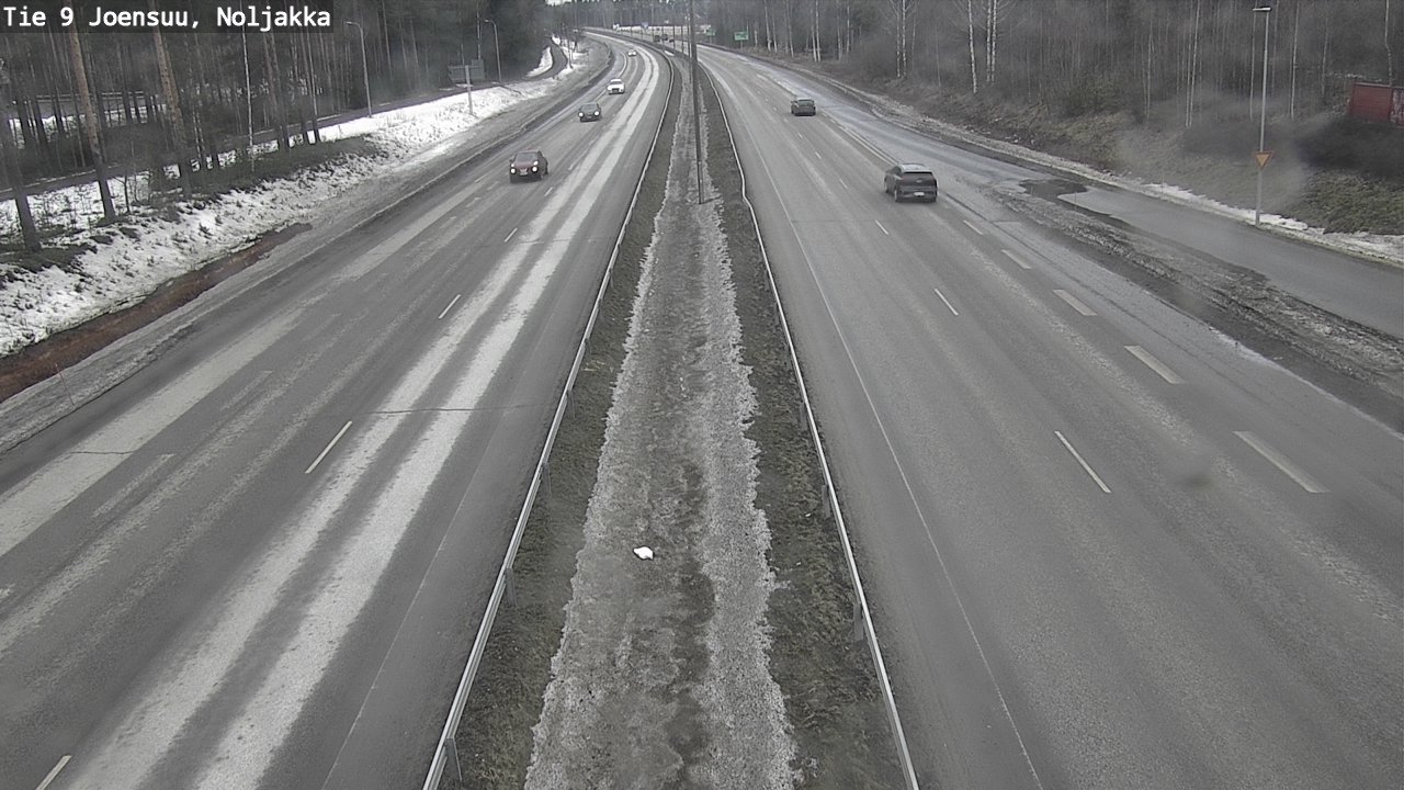 Weather Camera Image Road 9 Joensuu, Noljakka, Joensuu, Pohjois-Karjala
