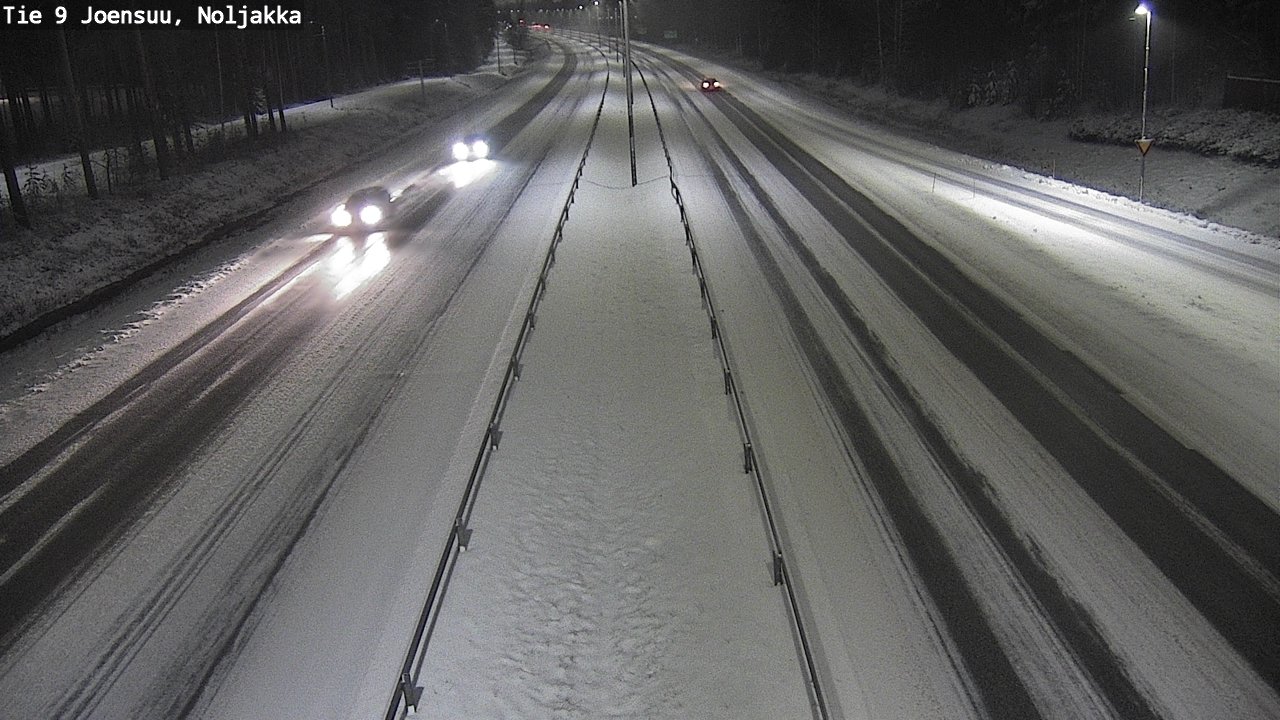 Weather Camera Image Väg 9 Joensuu, Noljakka, Joensuu, Pohjois-Karjala
