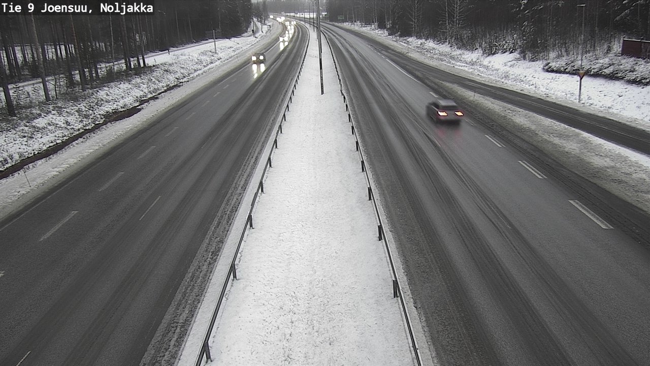 Weather Camera Image Väg 9 Joensuu, Noljakka, Joensuu, Pohjois-Karjala