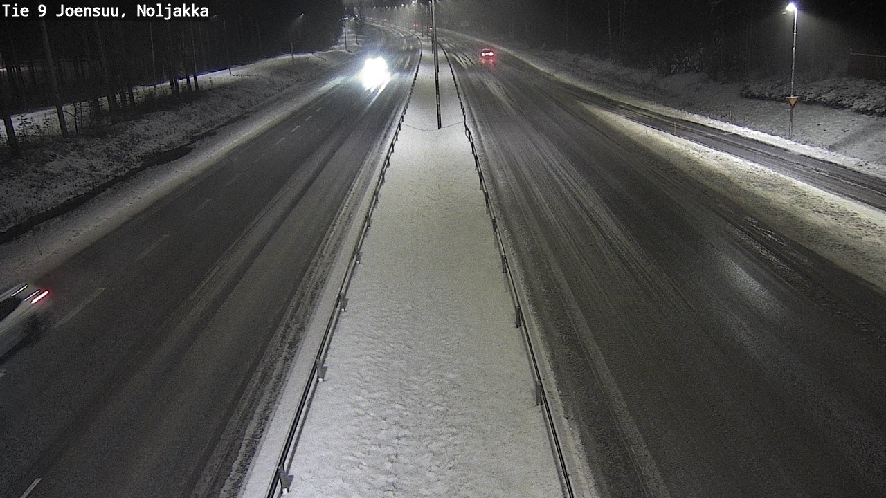 Weather Camera Image Väg 9 Joensuu, Noljakka, Joensuu, Pohjois-Karjala