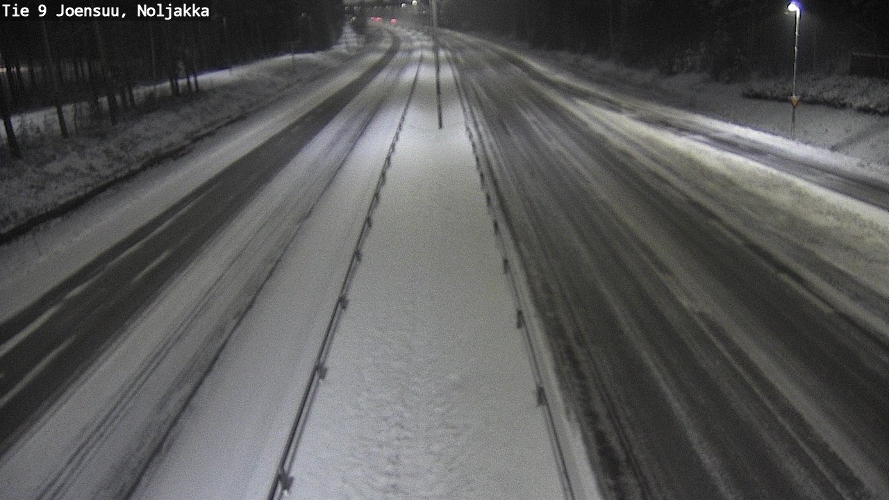 Weather Camera Image Väg 9 Joensuu, Noljakka, Joensuu, Pohjois-Karjala