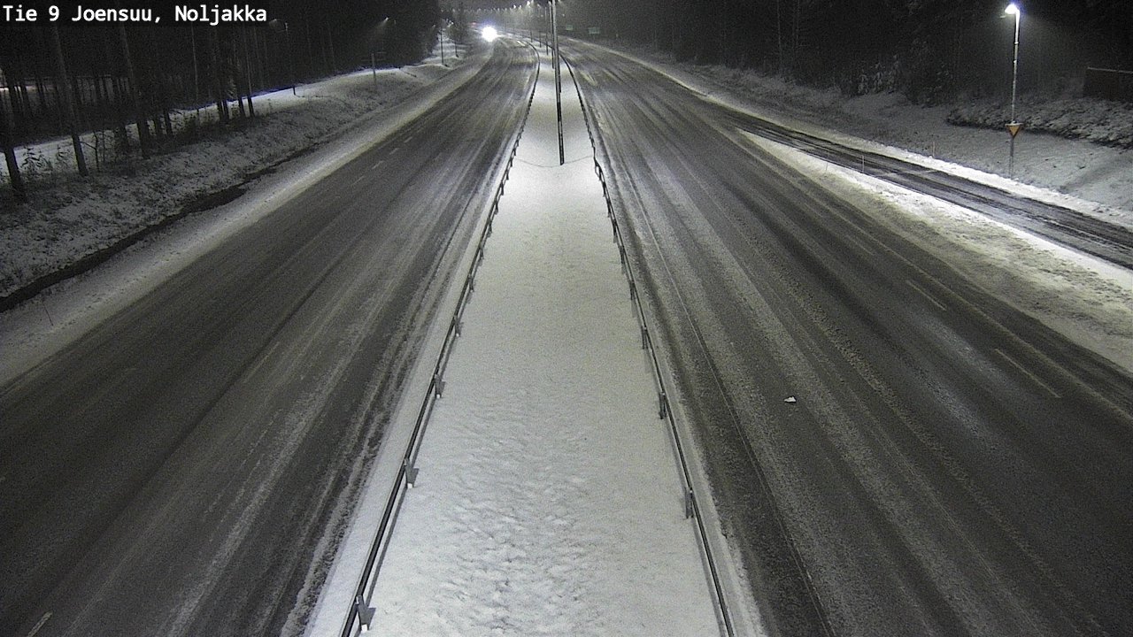 Weather Camera Image Väg 9 Joensuu, Noljakka, Joensuu, Pohjois-Karjala