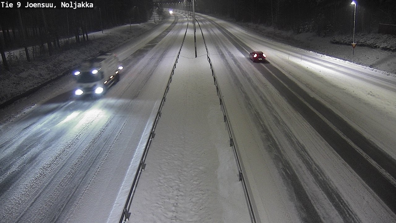 Weather Camera Image Väg 9 Joensuu, Noljakka, Joensuu, Pohjois-Karjala